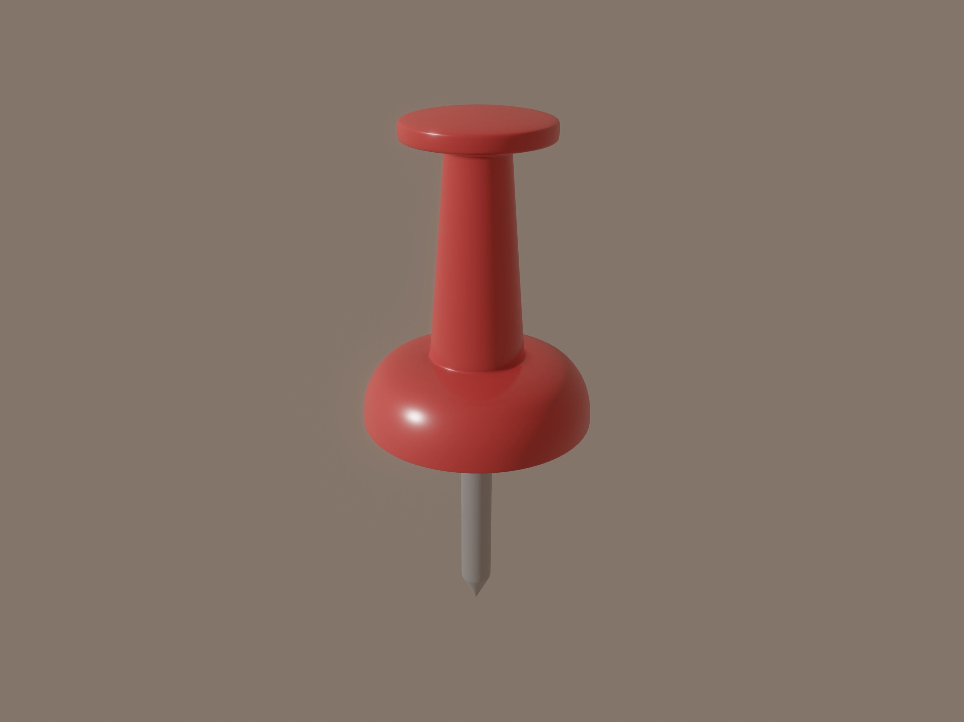 Pin model 3D model_2