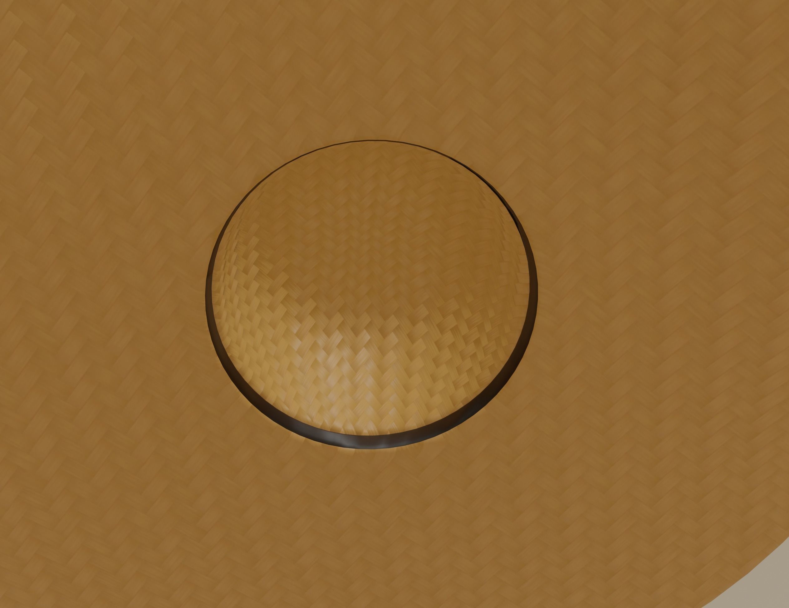 Straw Sun Hat 3D model_9