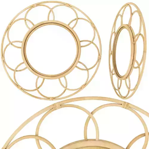 Rattan Mirror