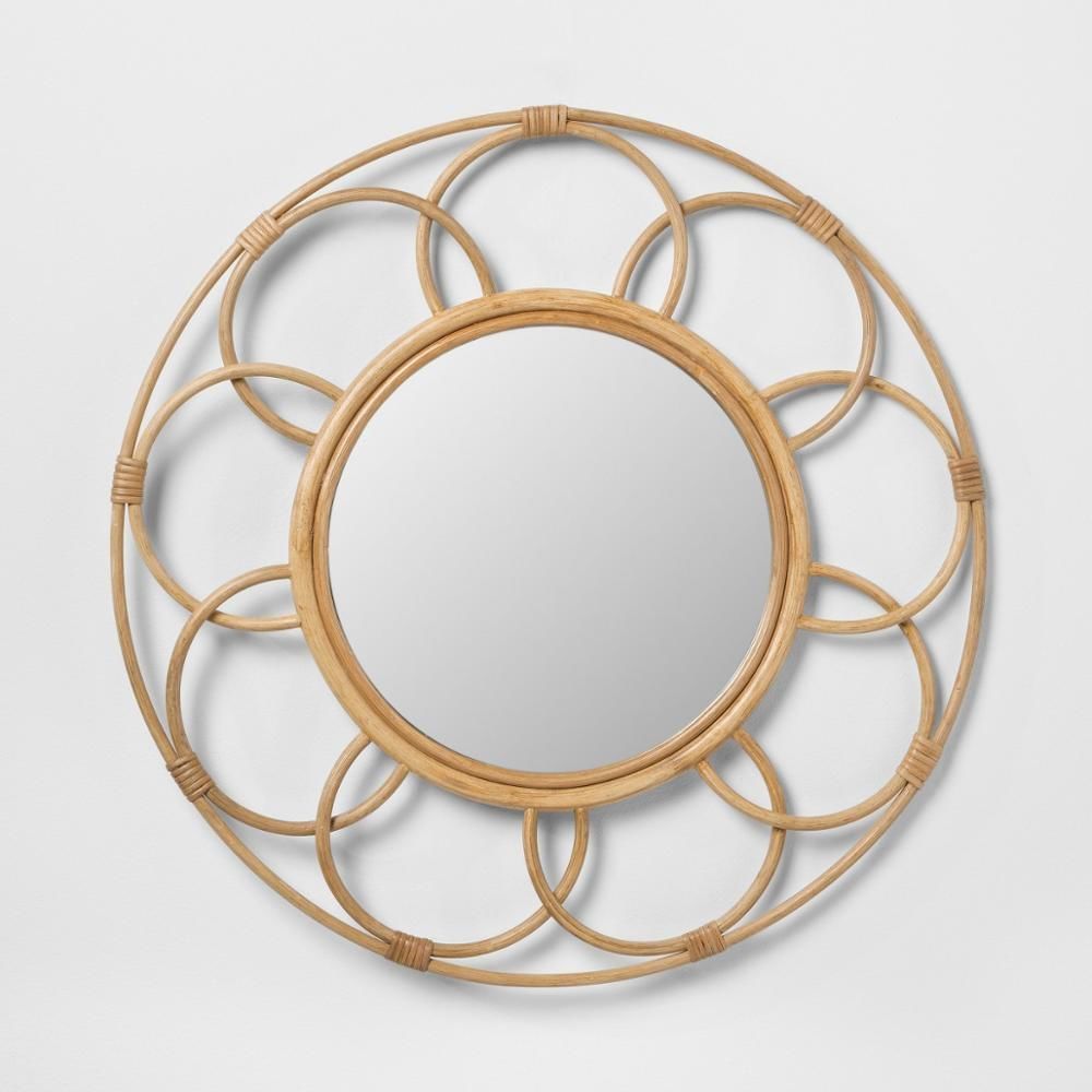 Rattan Mirror 3D model_2