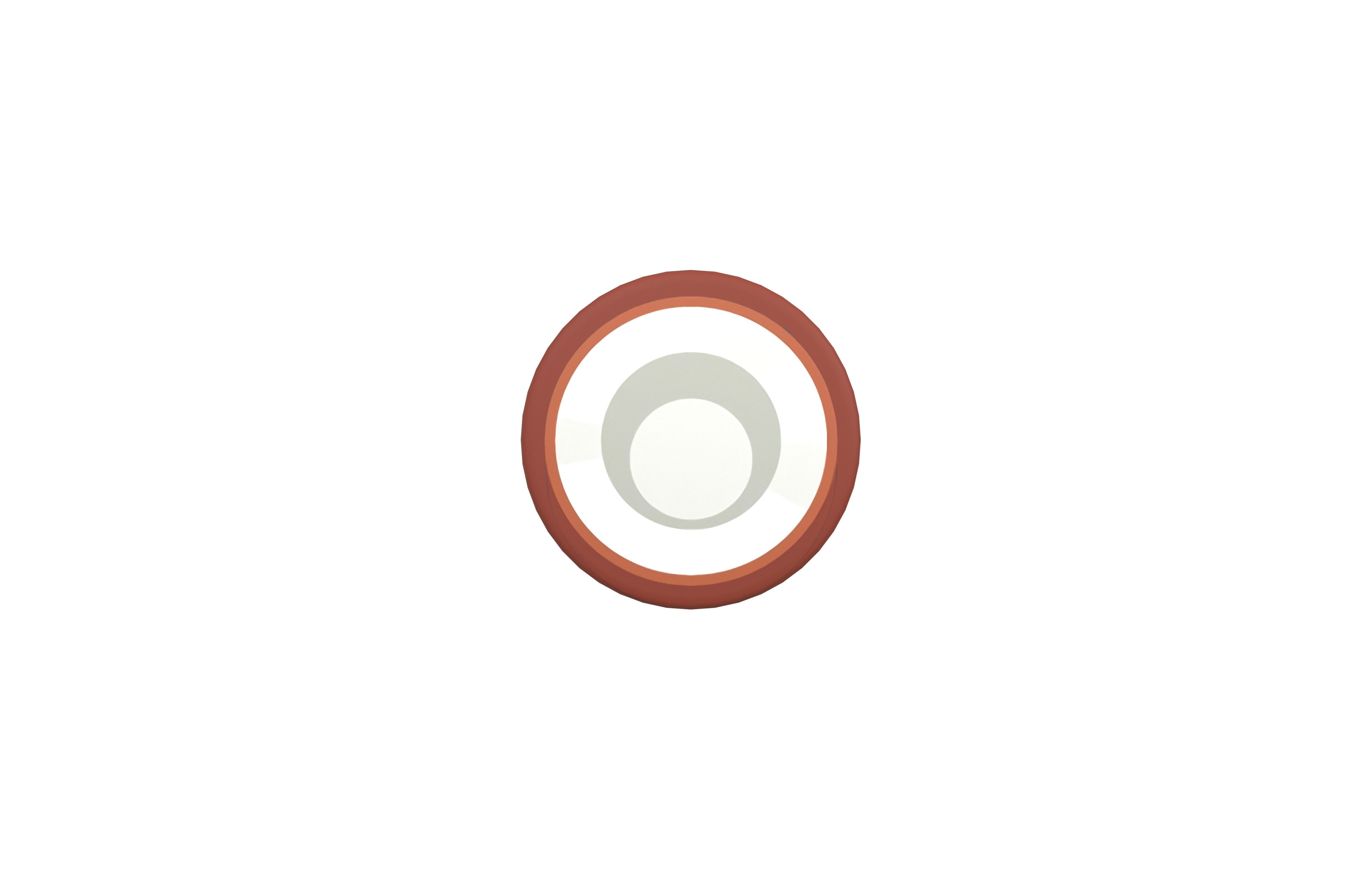 Cartoon Coconut Slice v1 001 Low-poly 3D model_2