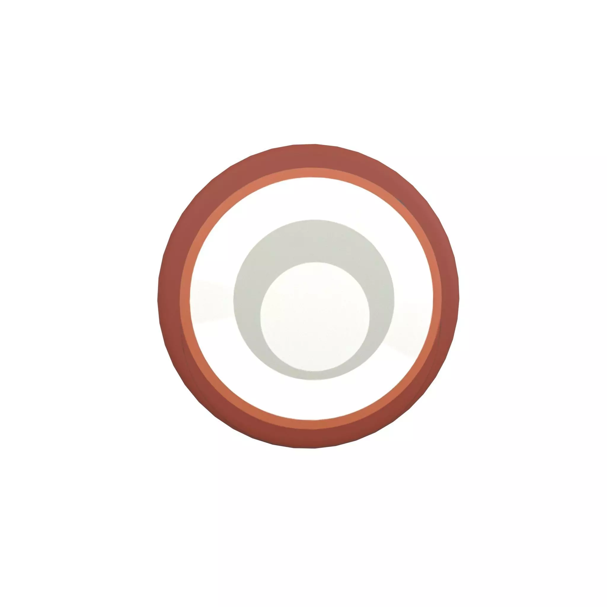 Cartoon Coconut Slice v1 001 Low-poly 3D model_0