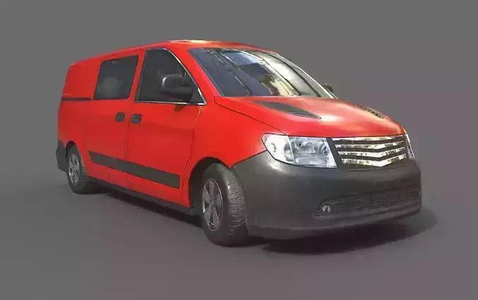 Generic Minivan Red