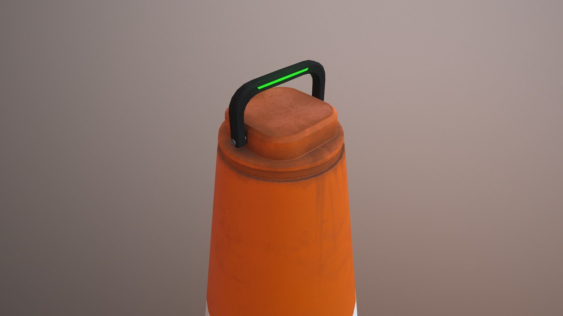 Sci-Fi Traffic Cone 3D model_13