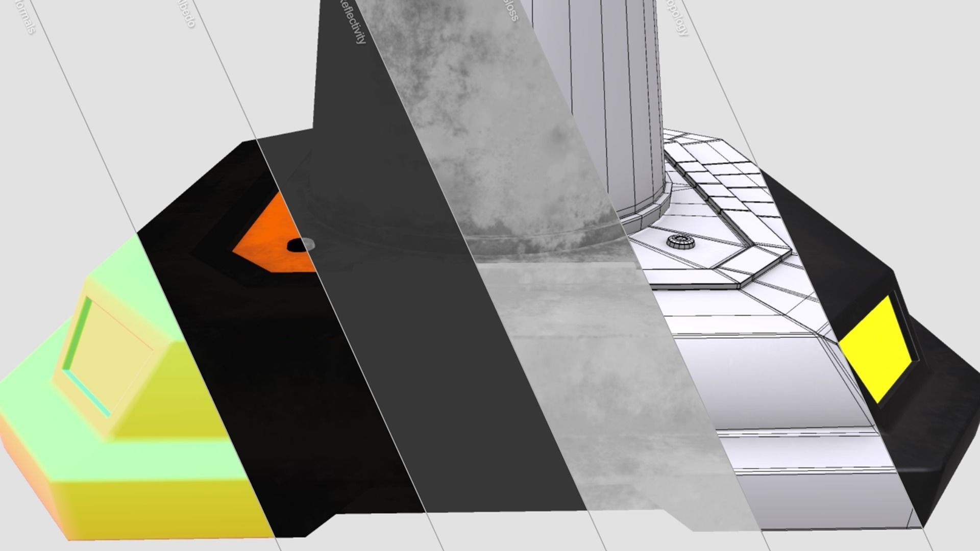 Sci-Fi Traffic Cone 3D model_30