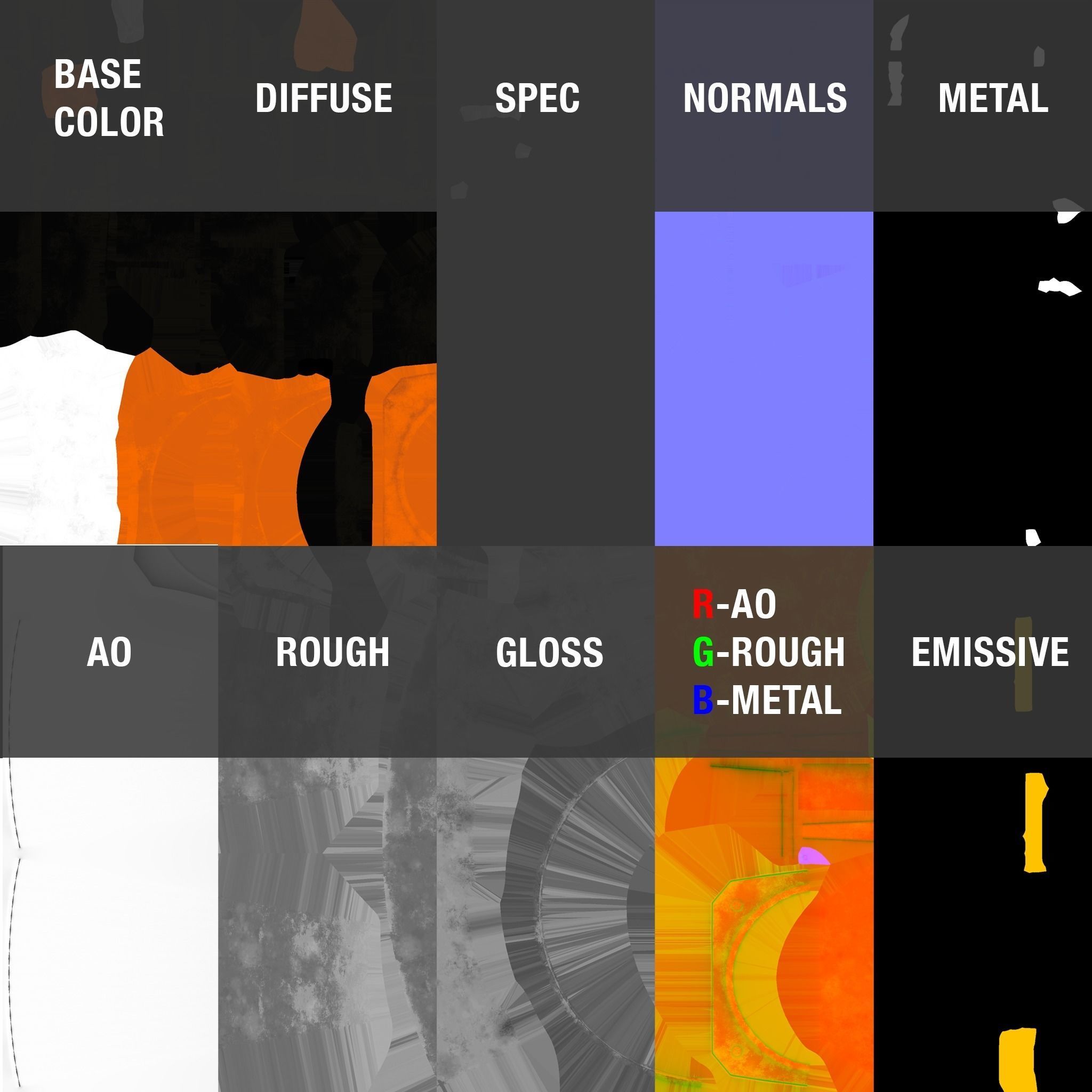 Sci-Fi Traffic Cone 3D model_31