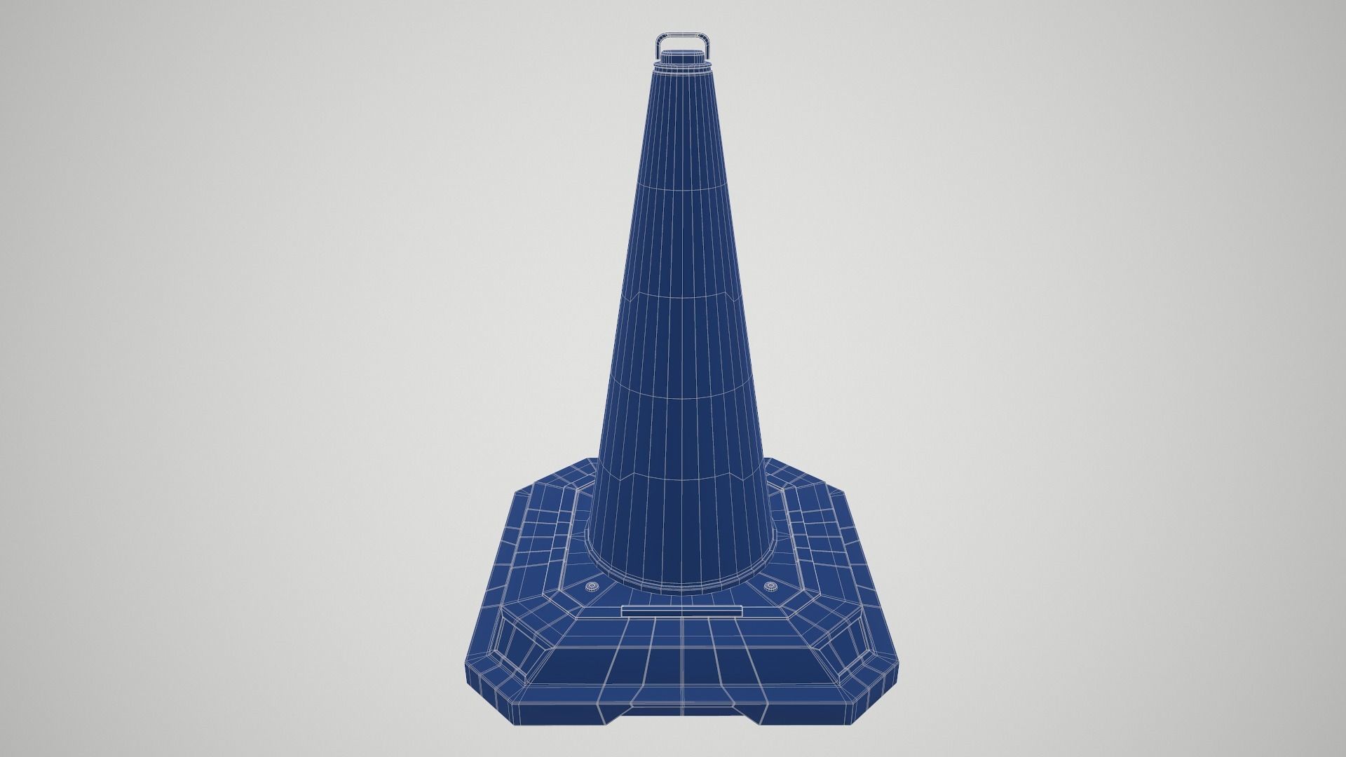 Sci-Fi Traffic Cone 3D model_17