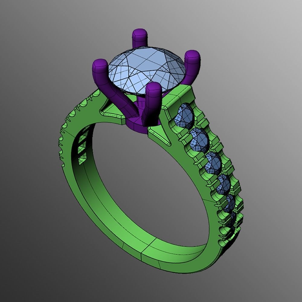 Ring pl 40 3D print model_2