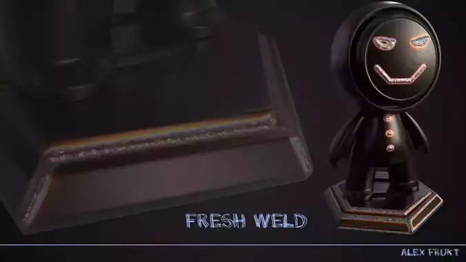 Weld smart material