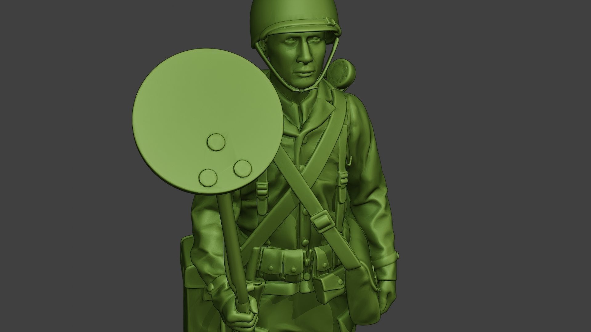 American engineer soldier ww2 Stand A9 3D print model_18