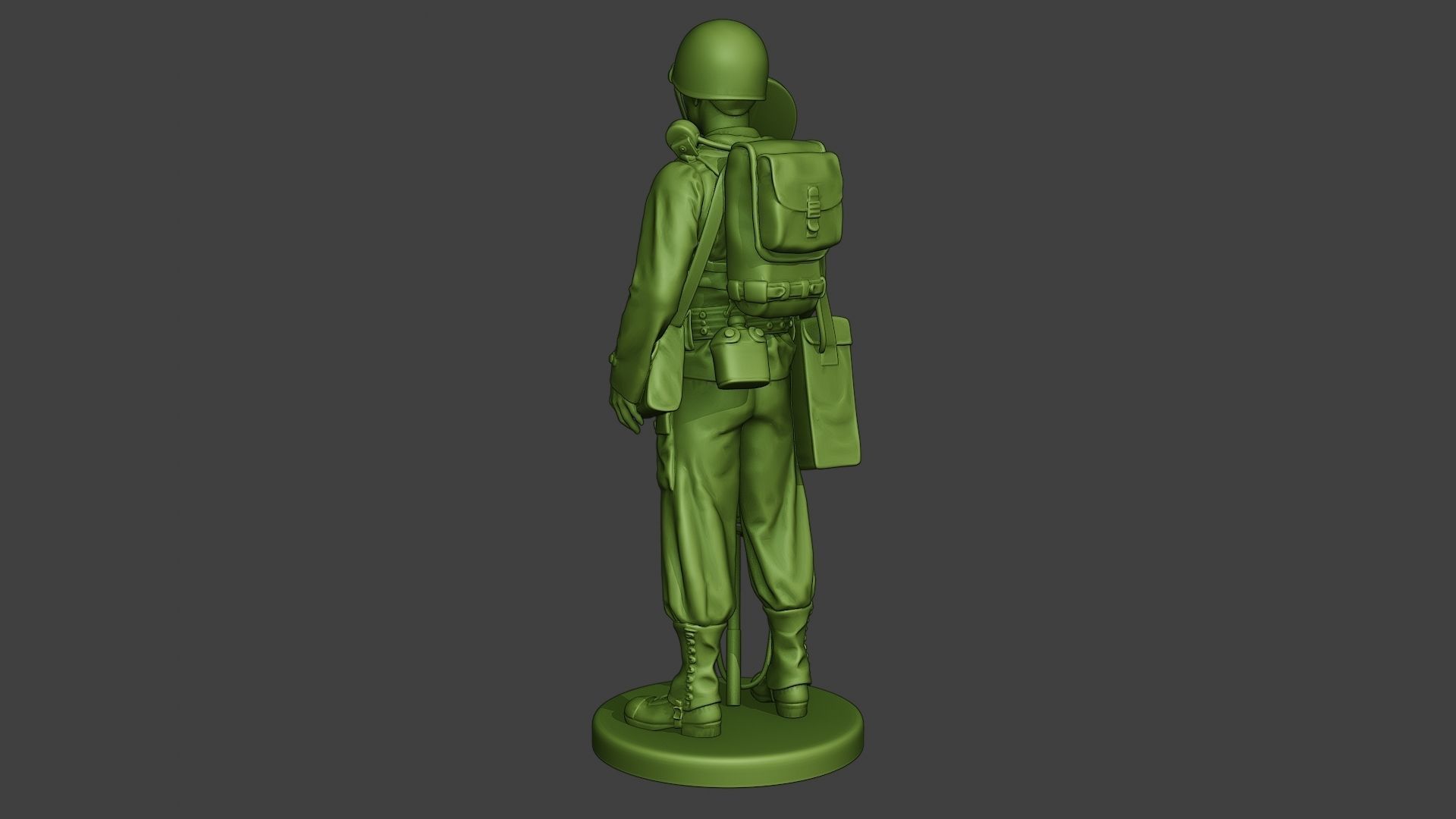 American engineer soldier ww2 Stand A9 3D print model_4