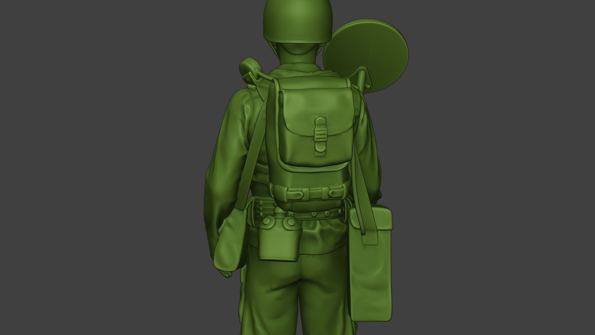 American engineer soldier ww2 Stand A9 3D print model_20