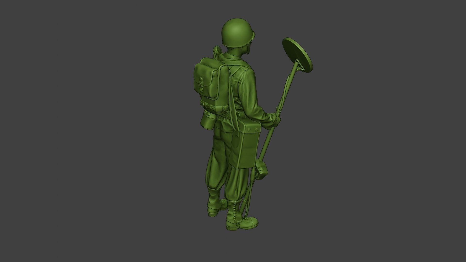 American engineer soldier ww2 Stand A9 3D print model_31