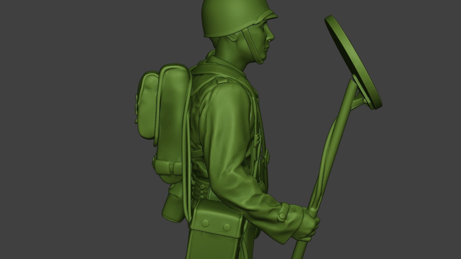 American engineer soldier ww2 Stand A9 3D print model_19