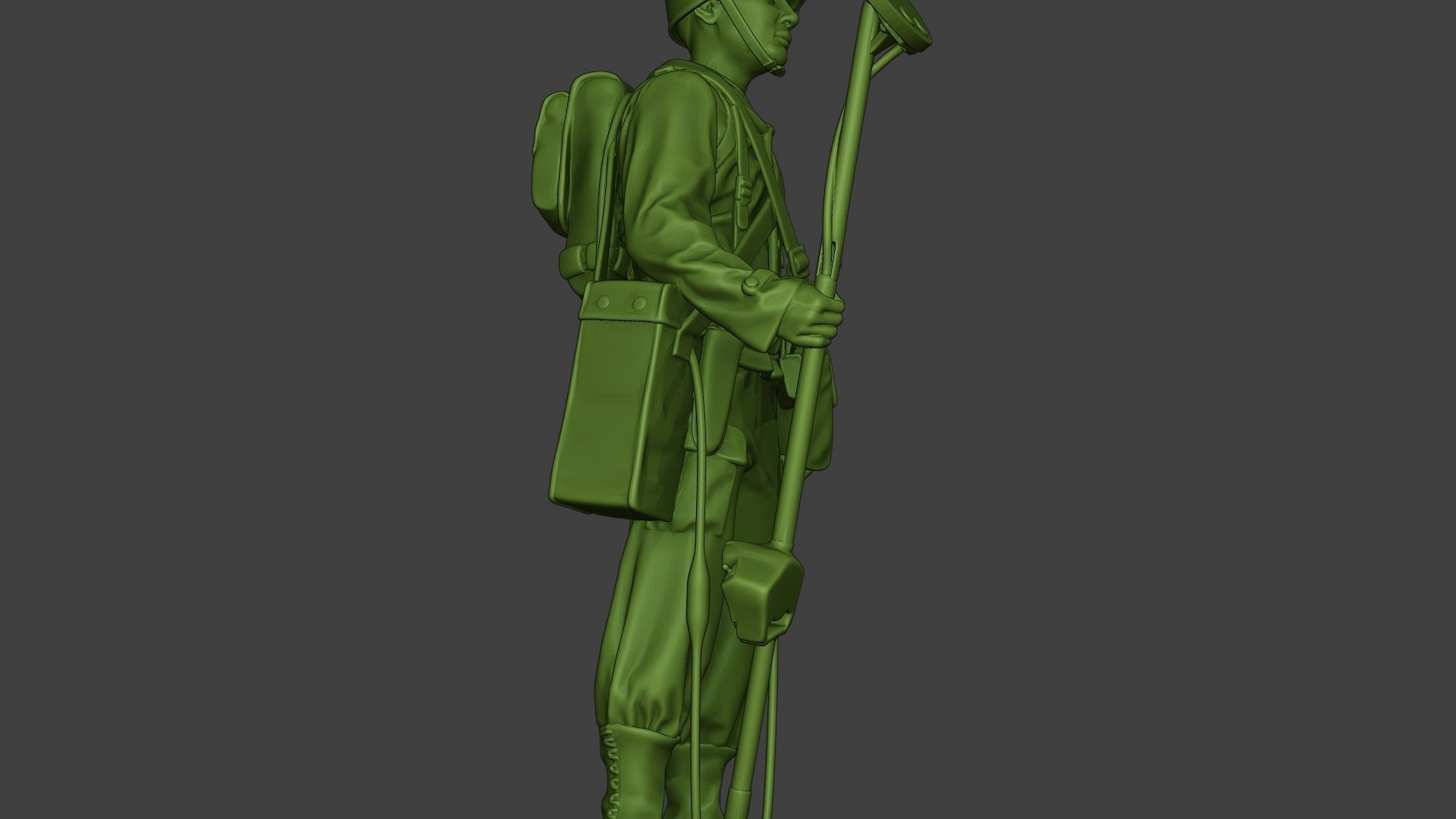 American engineer soldier ww2 Stand A9 3D print model_28