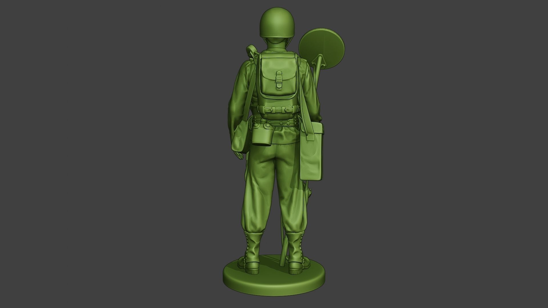 American engineer soldier ww2 Stand A9 3D print model_5