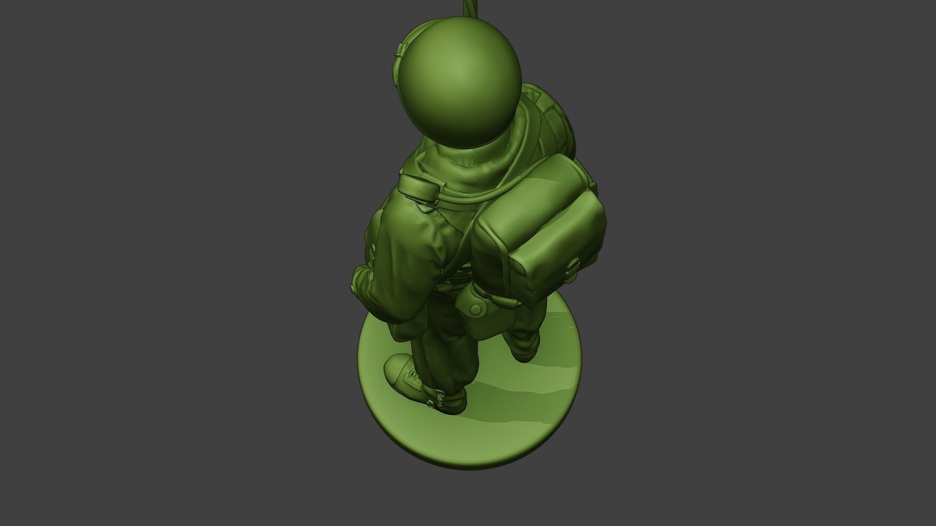 American engineer soldier ww2 Stand A9 3D print model_15