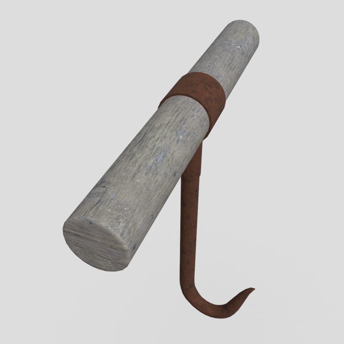 Meat Hook 2 Low-poly 3D model_4