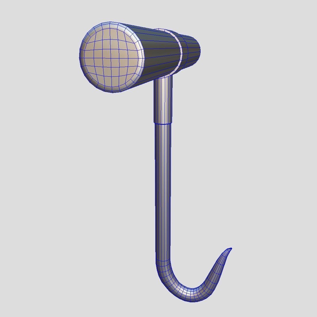 Meat Hook 2 Low-poly 3D model_3