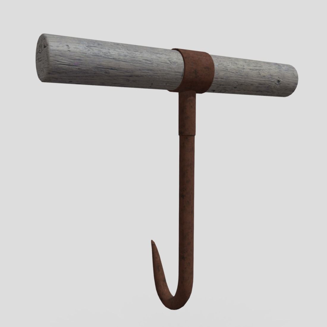 Meat Hook 2 Low-poly 3D model_8