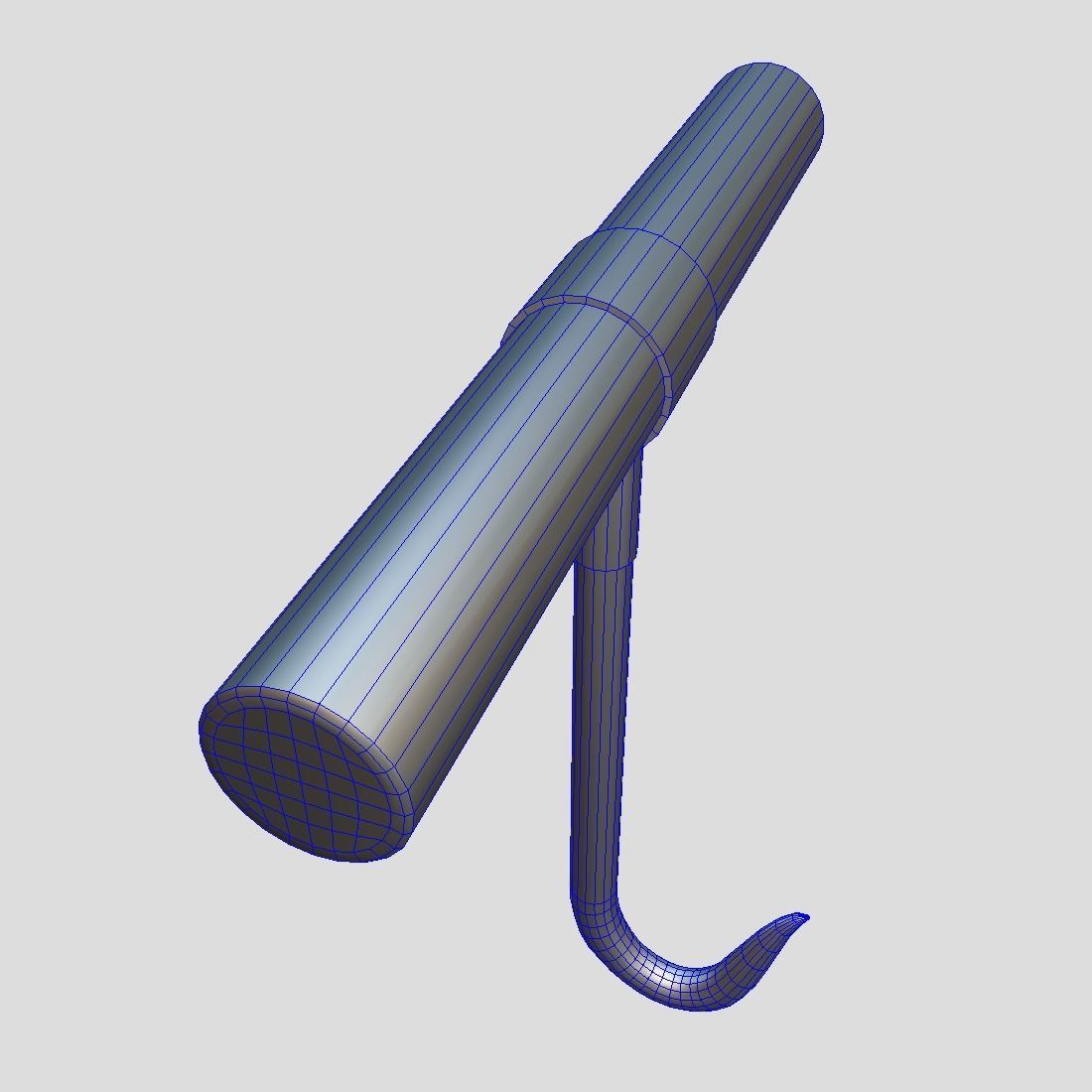 Meat Hook 2 Low-poly 3D model_5
