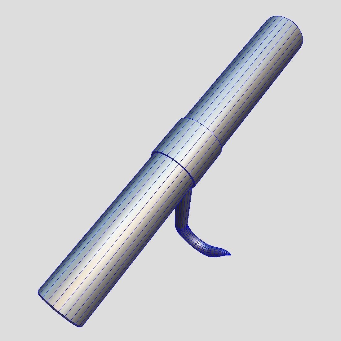 Meat Hook 2 Low-poly 3D model_7