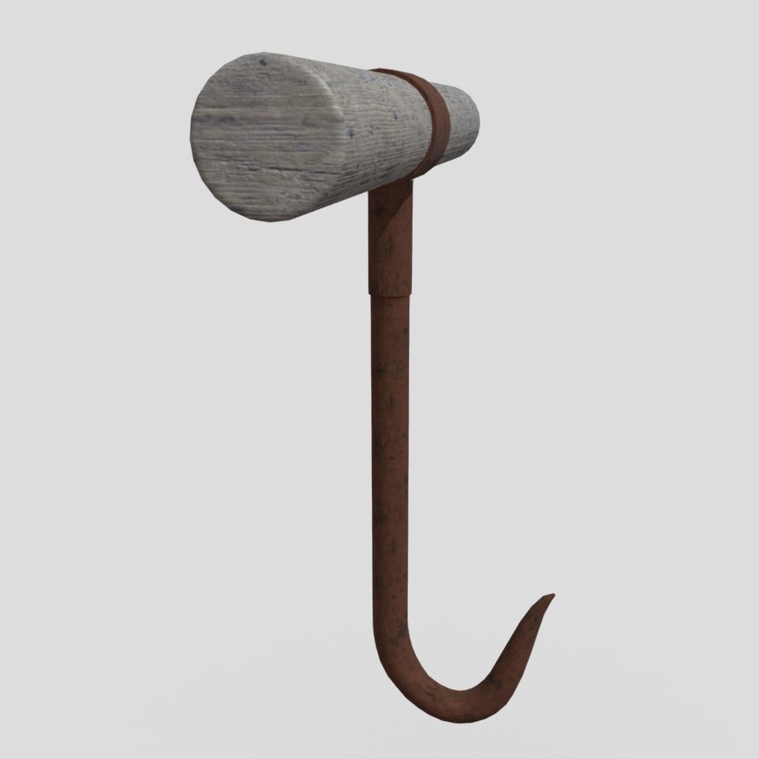 Meat Hook 2 Low-poly 3D model_2