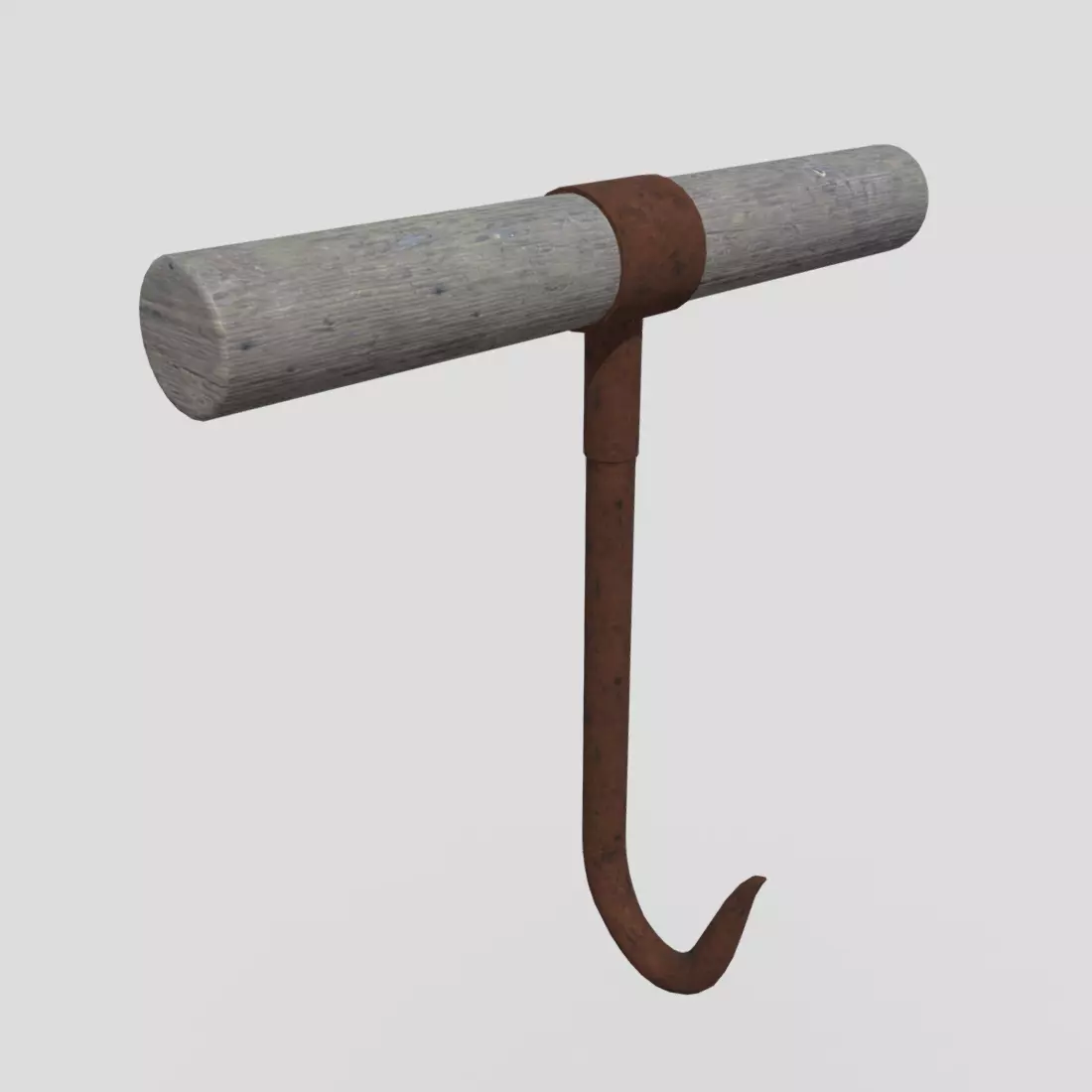 Meat Hook 2 Low-poly 3D model_0
