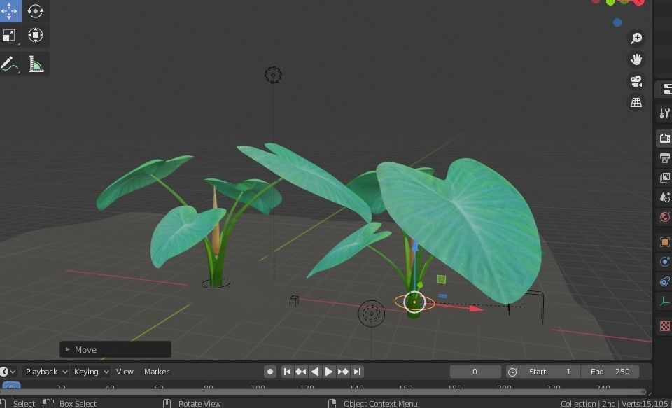 Kachu Tree 3D model animated 3D model_2