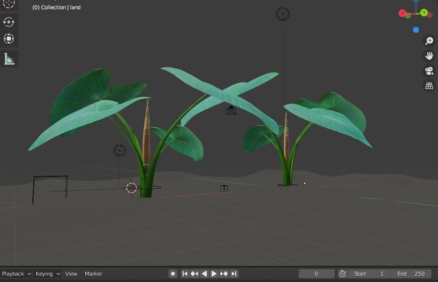 Kachu Tree 3D model animated 3D model_4