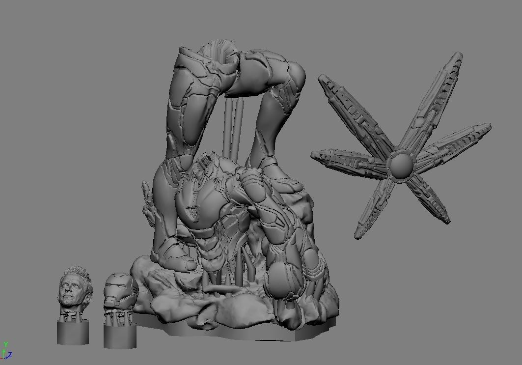 IRONMAN MK85 AVENGERS ENDGAME TONY MODEL FOR 3D RESIN PRINTABLE 3D print model_10