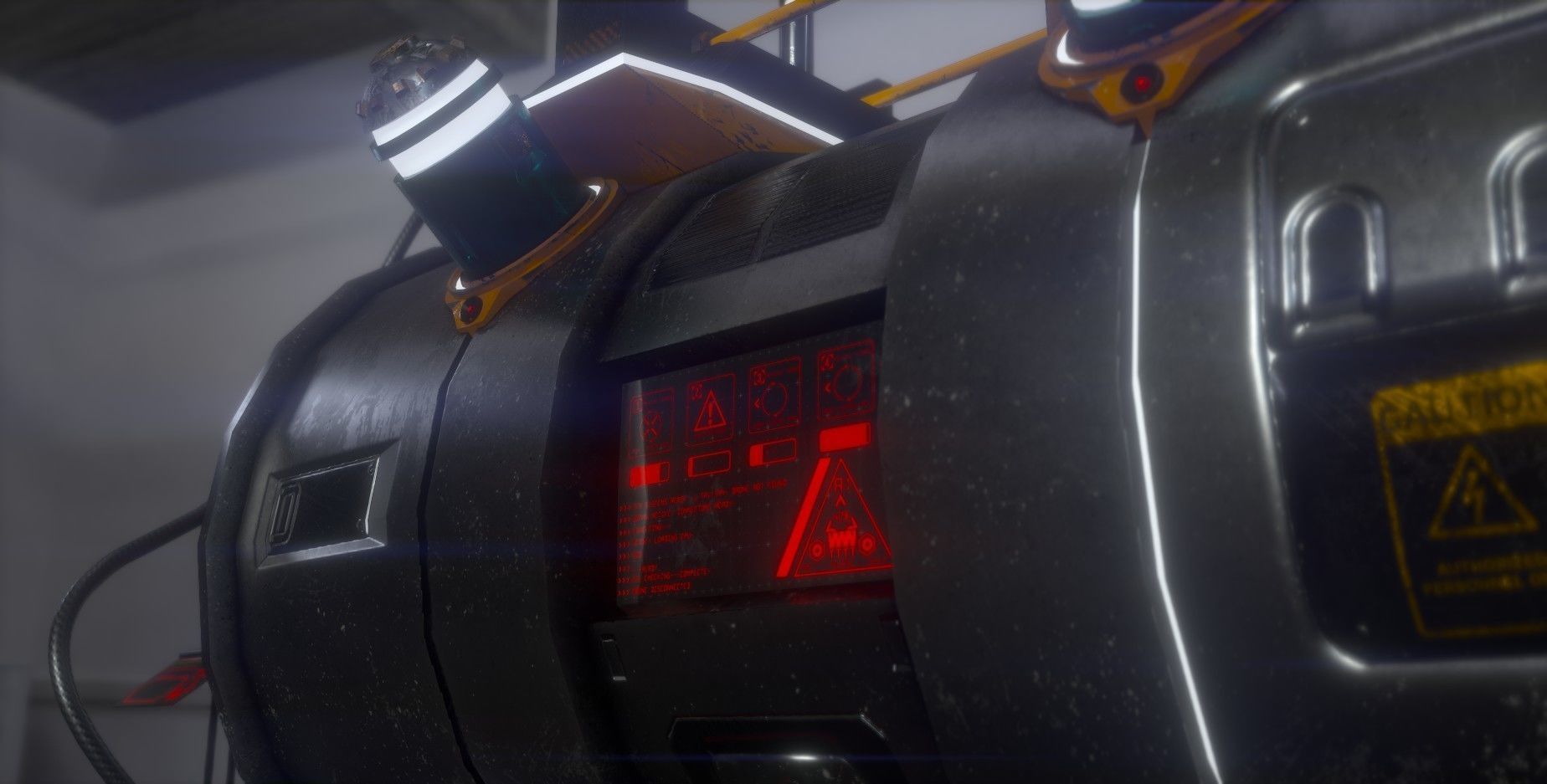 Sci-fi Cyberpunk fuel station for spaceships Low-poly 3D model_7