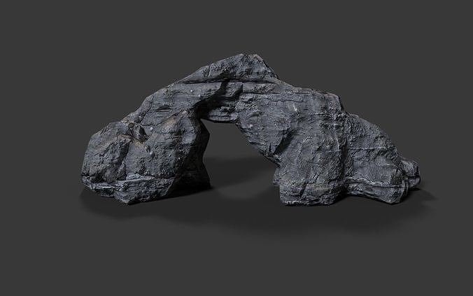 Rock Formation Low-poly 3D model