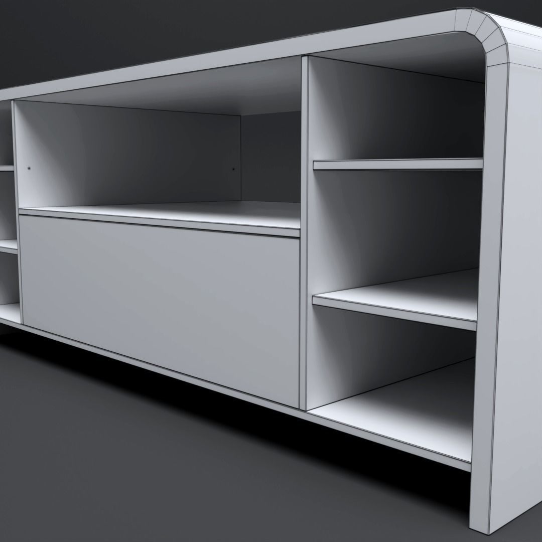 Rounded Coffee Table M 2 3D model Free 3D model_6