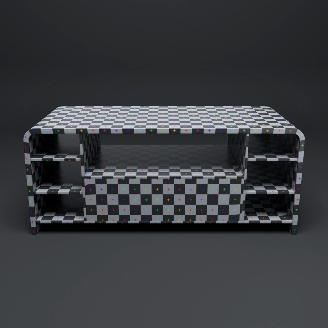 Rounded Coffee Table M 2 3D model Free 3D model_3