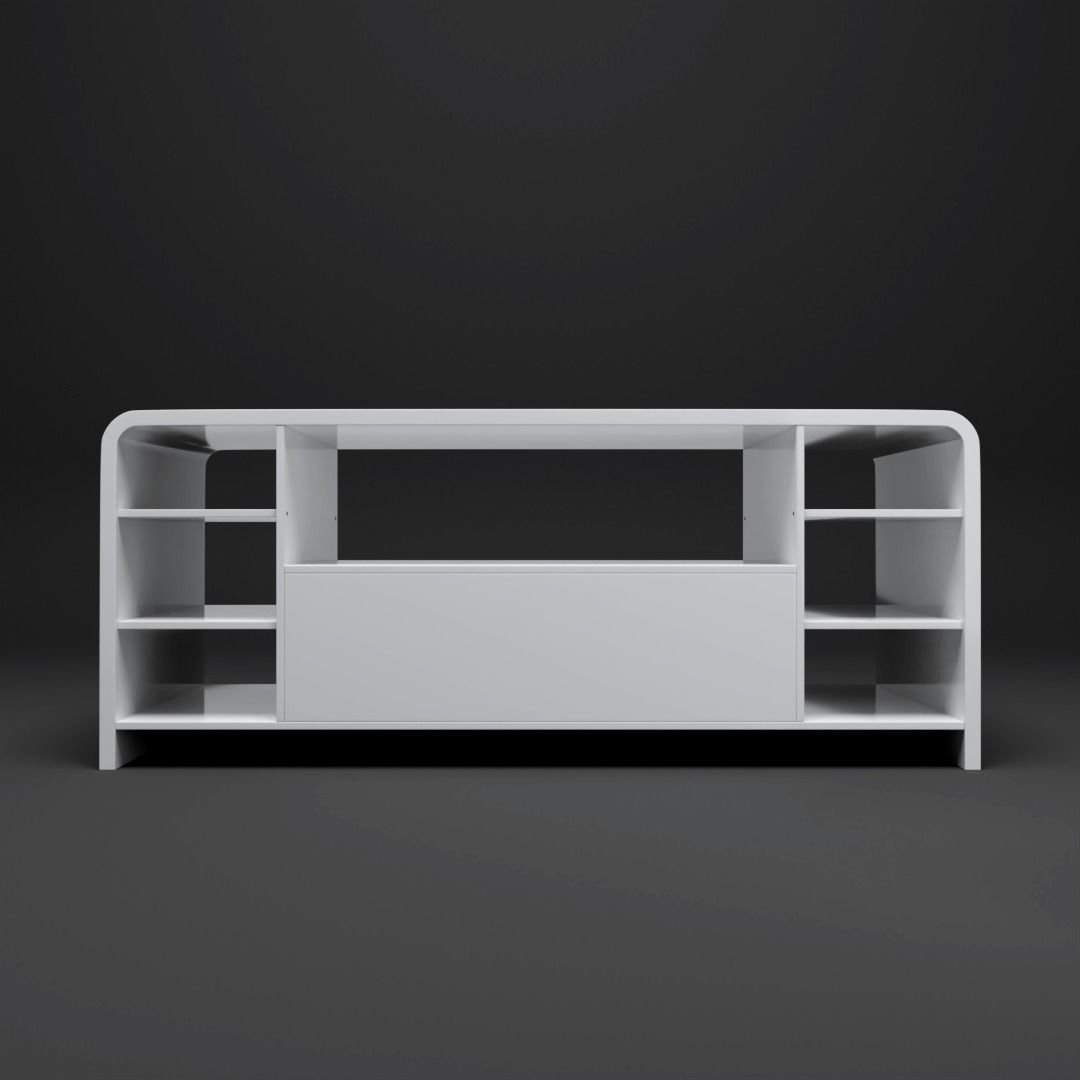 Rounded Coffee Table M 2 3D model Free 3D model_2