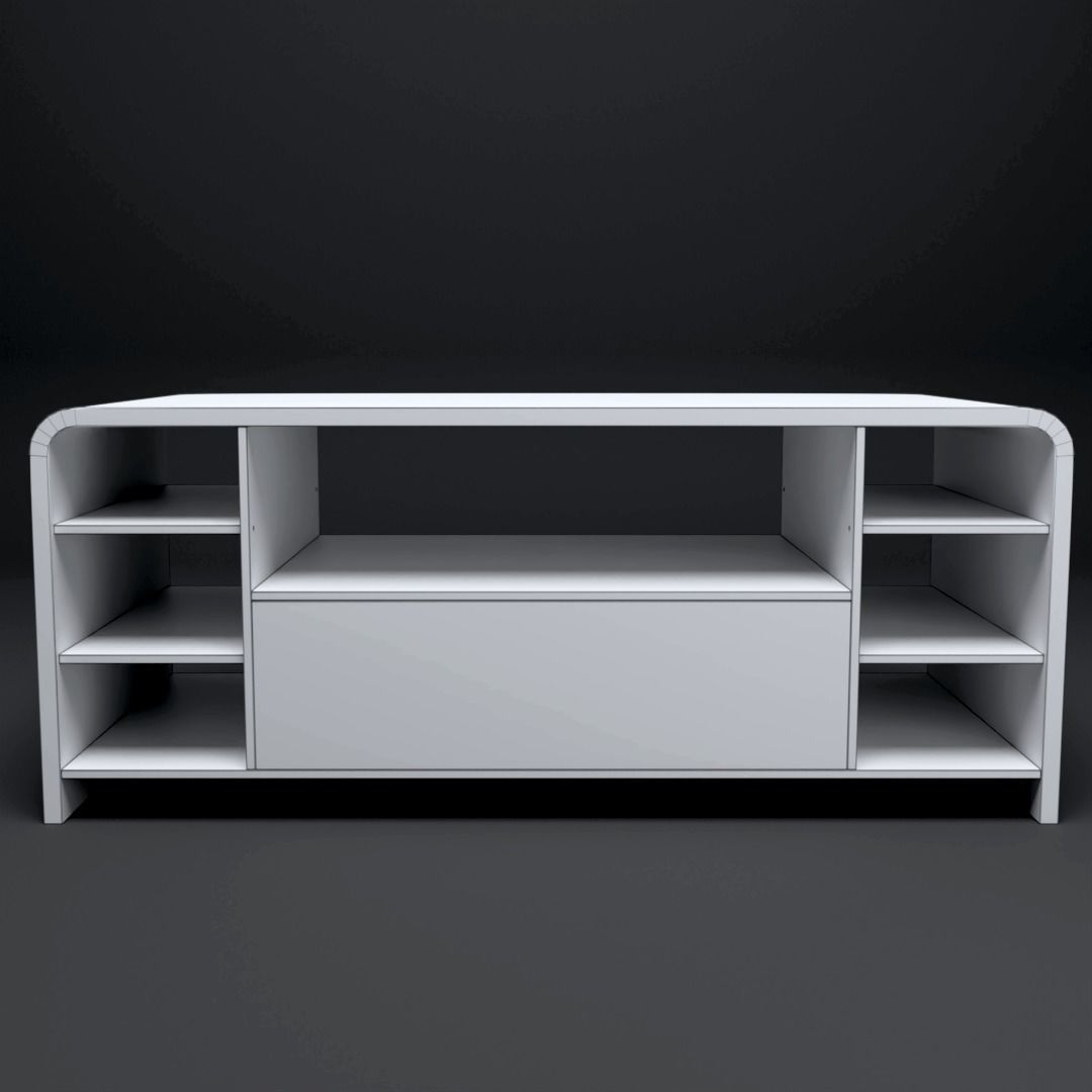 Rounded Coffee Table M 2 3D model Free 3D model_7