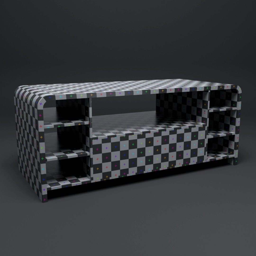 Rounded Coffee Table M 2 3D model Free 3D model_4