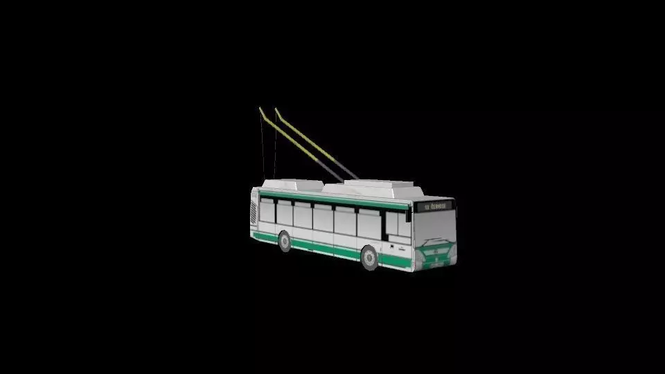 Trolley 24TR Free low-poly 3D model