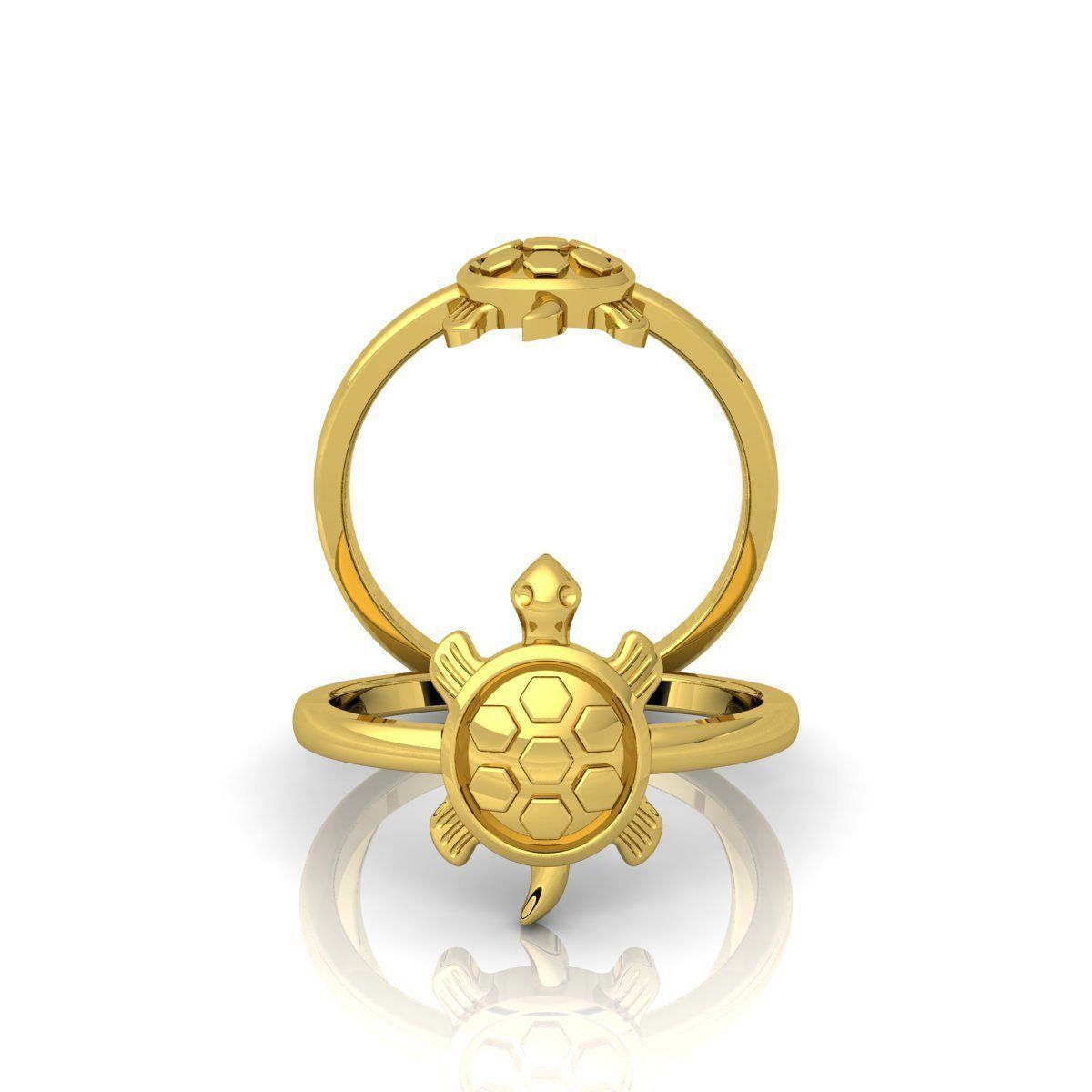Turtal Ring  Free 3D print model_3