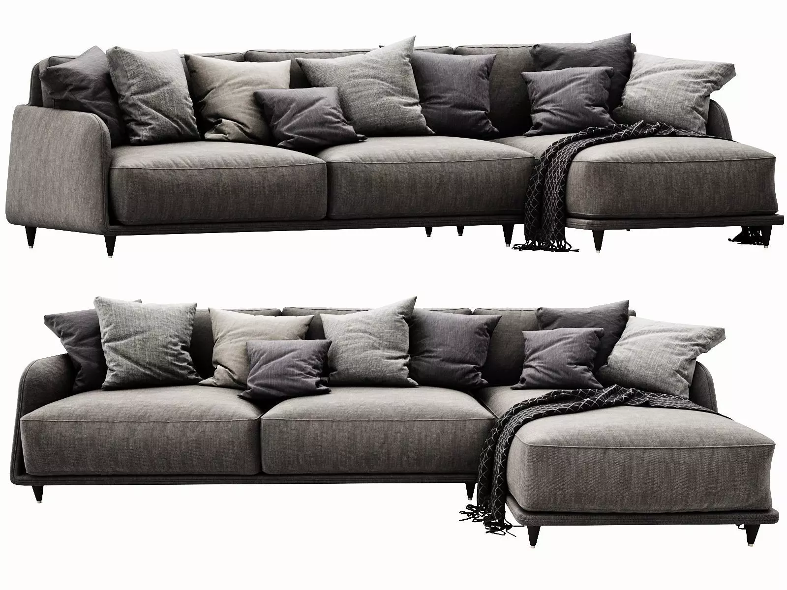 Ditre Italia Elliot Chaise Lounge 3D model_0