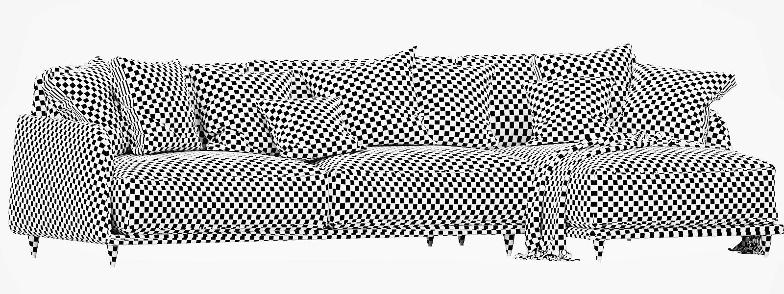 Ditre Italia Elliot Chaise Lounge 3D model_12