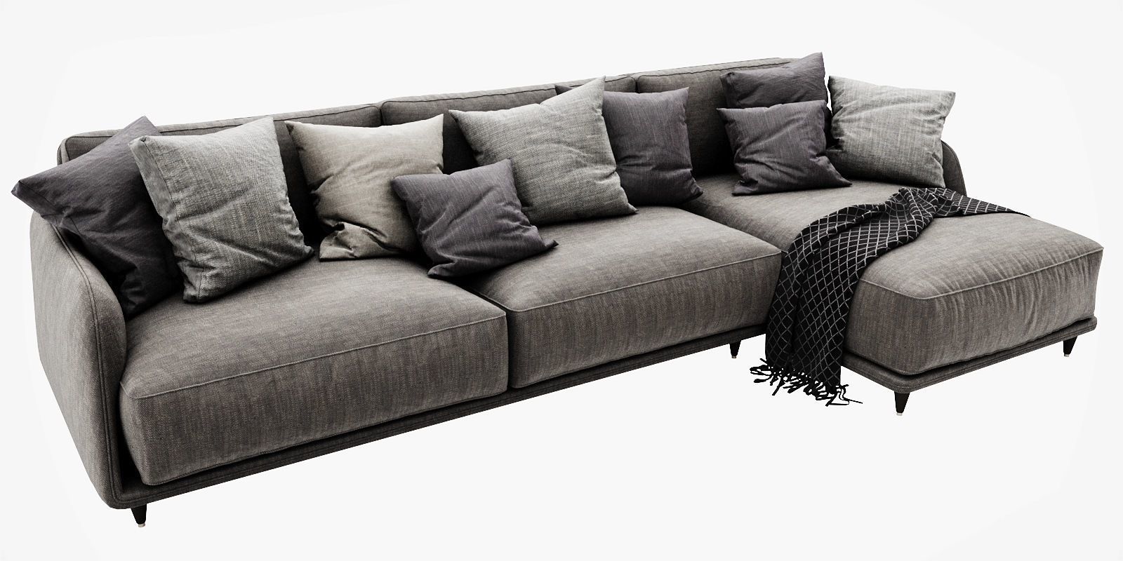 Ditre Italia Elliot Chaise Lounge 3D model_9