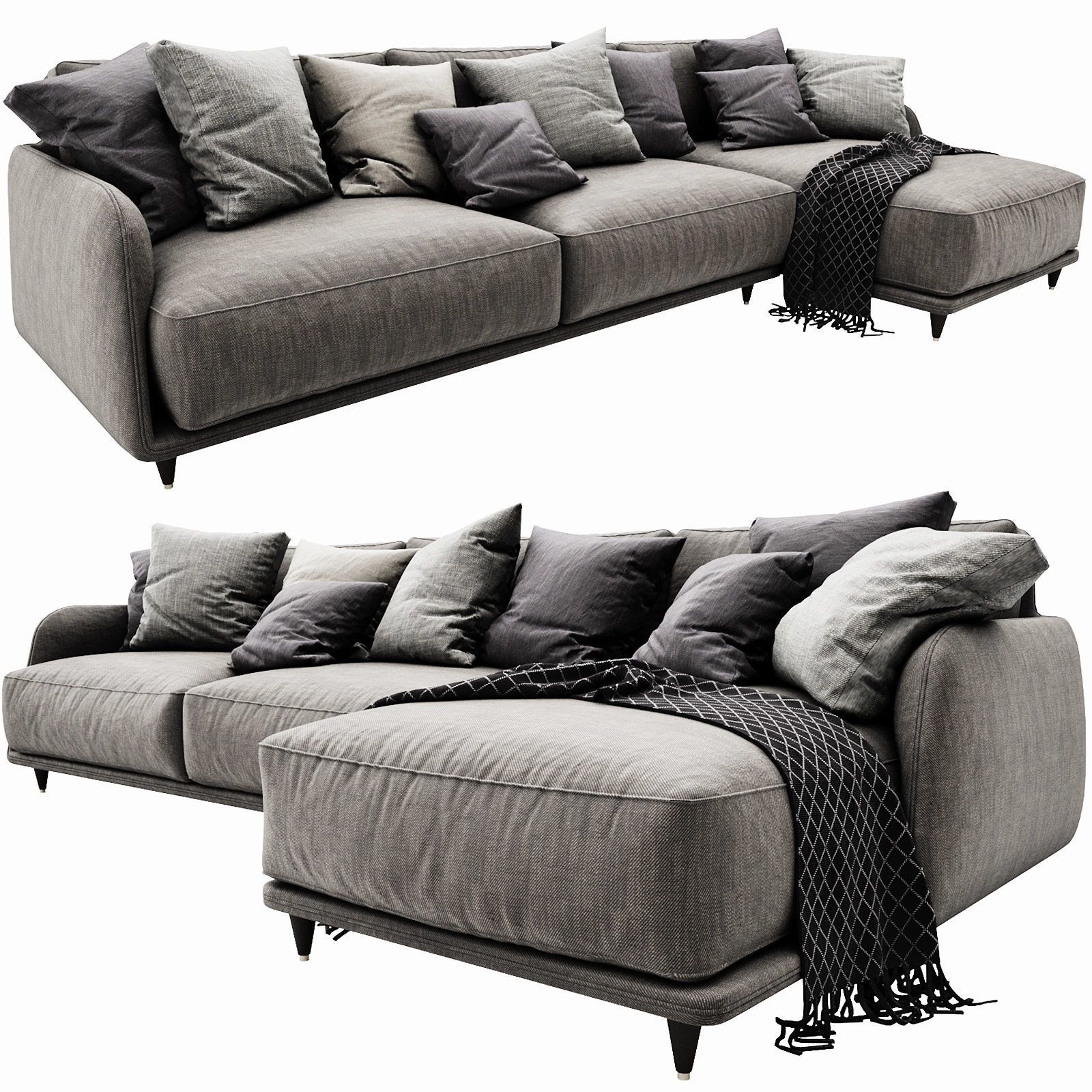 Ditre Italia Elliot Chaise Lounge 3D model_4