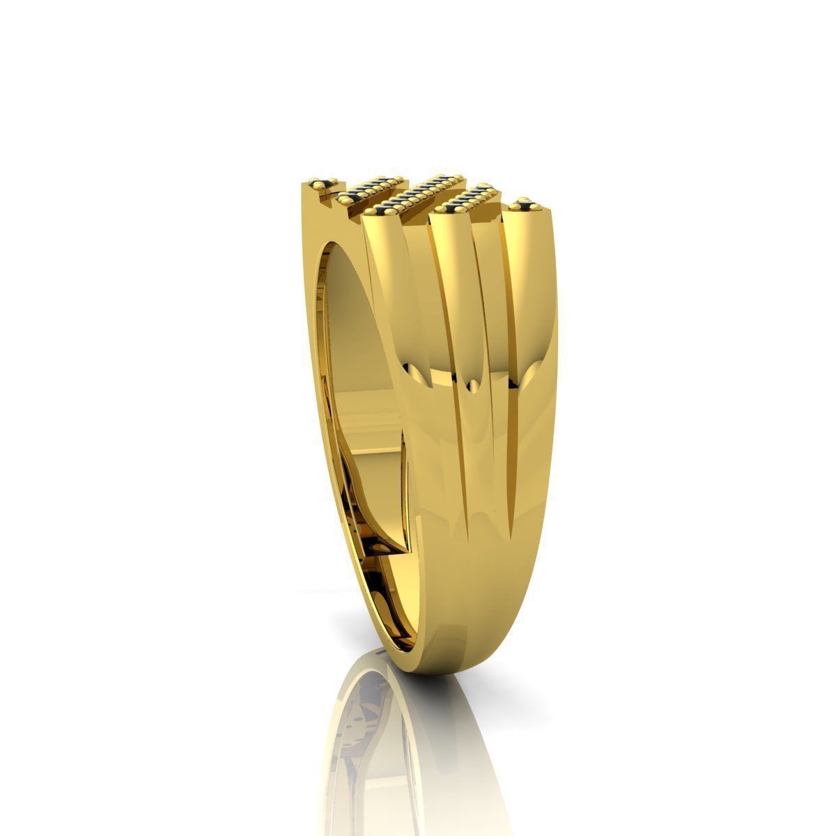 Mens Ring  3D print model_7