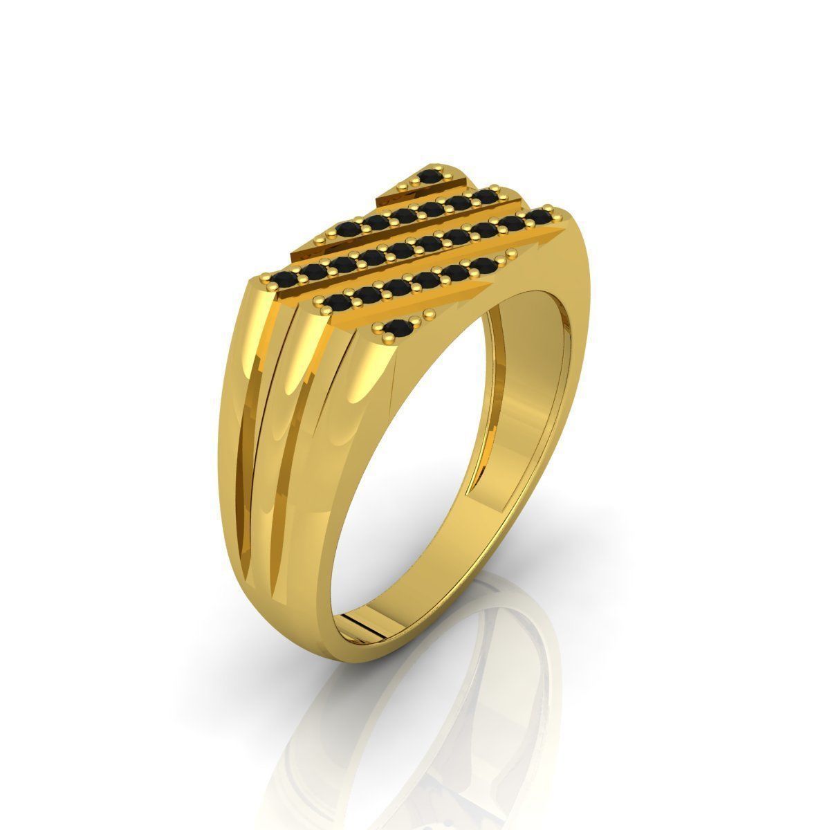Mens Ring  3D print model_2