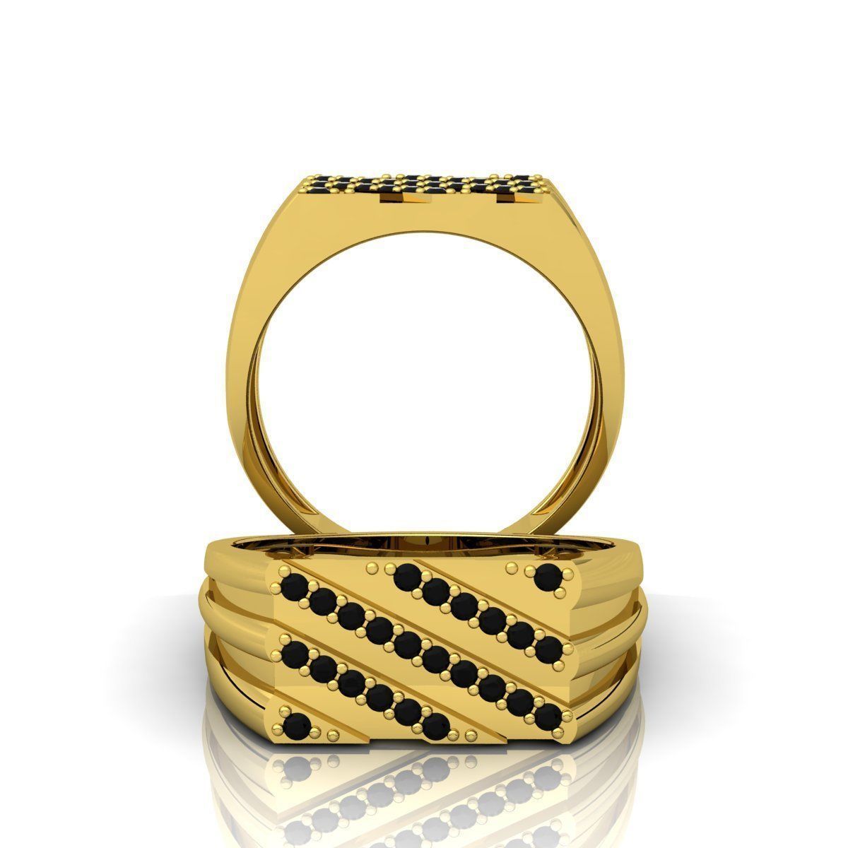 Mens Ring  3D print model_4