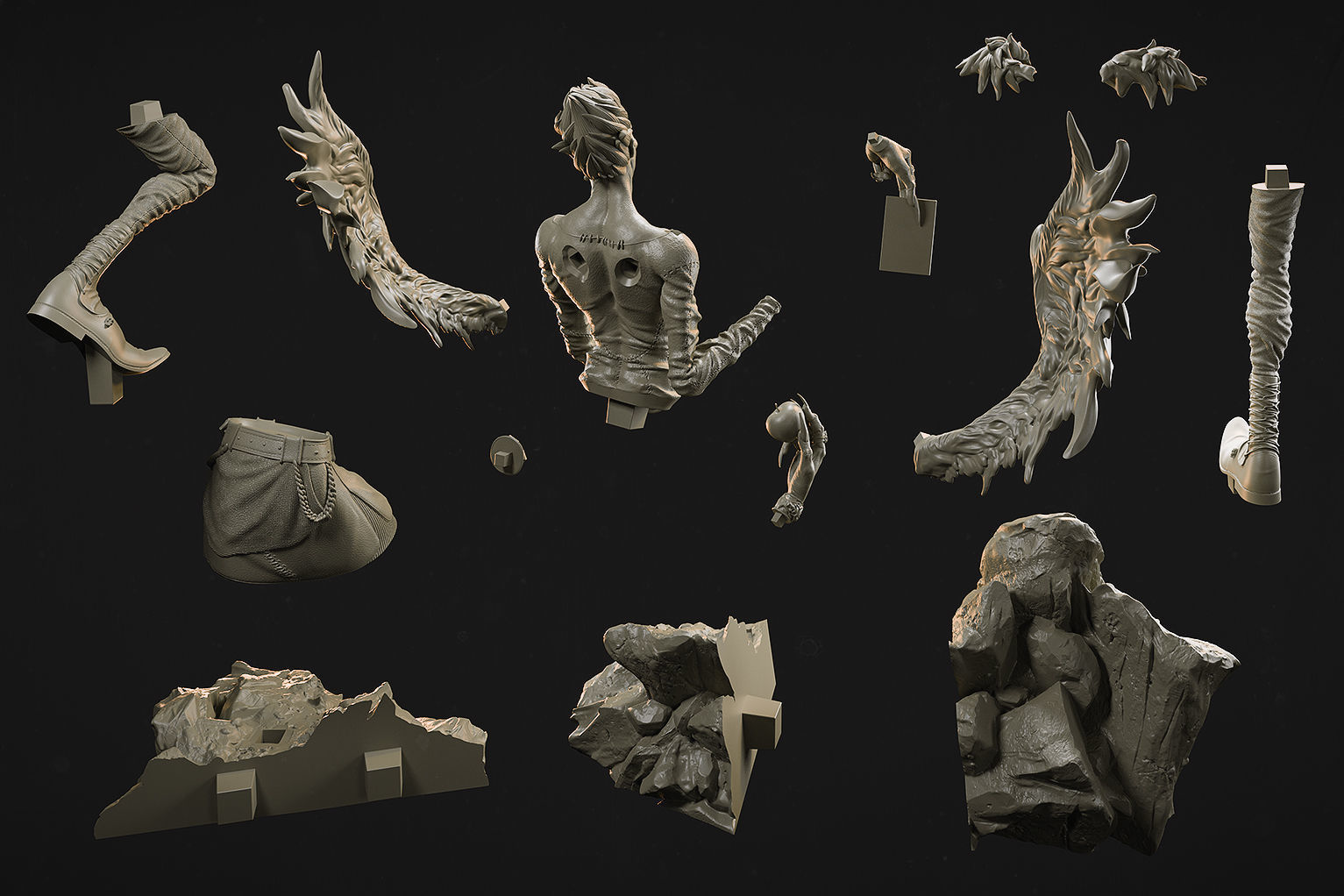 Ryuk Death Note 3D print model_14