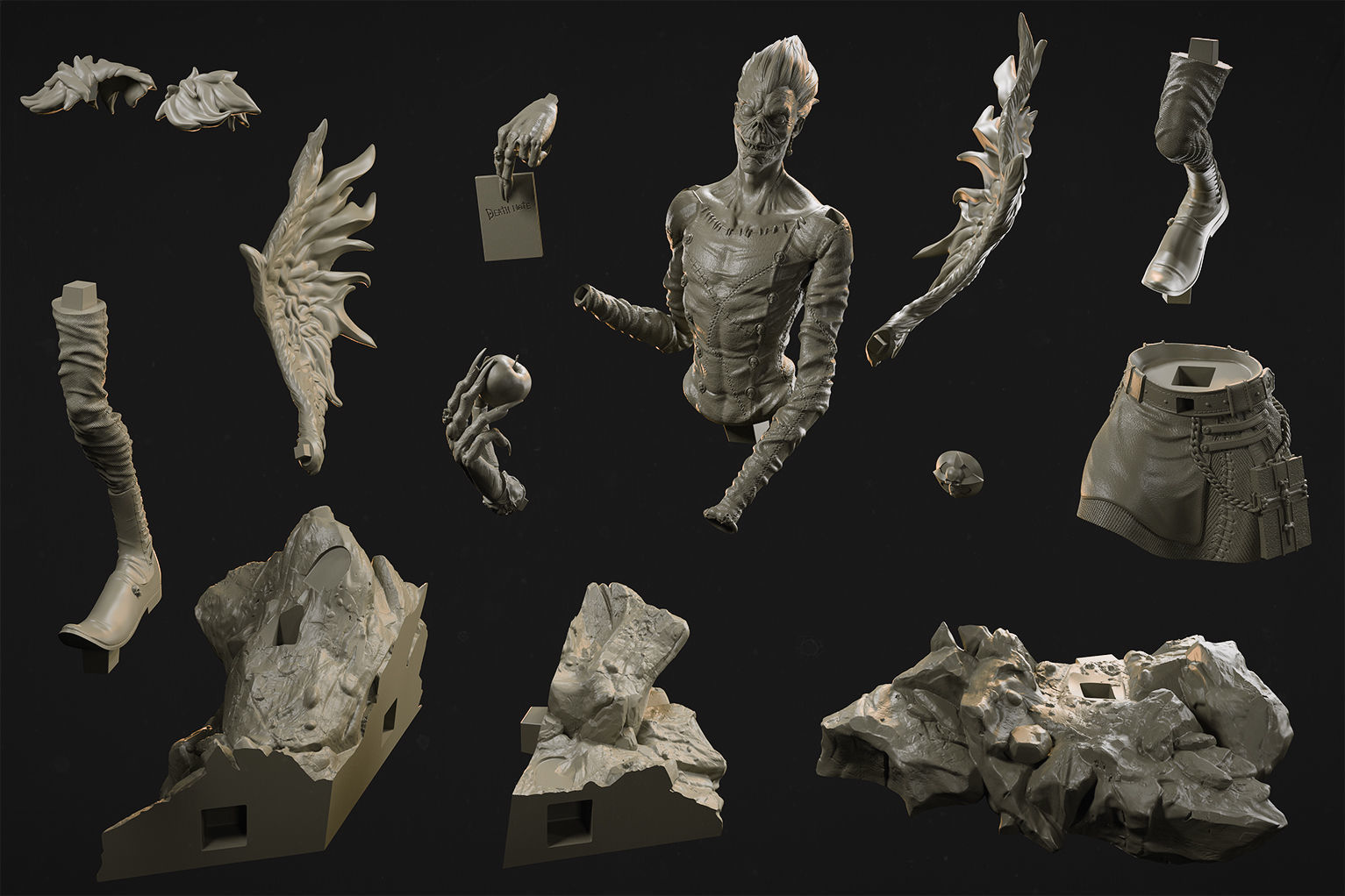 Ryuk Death Note 3D print model_13