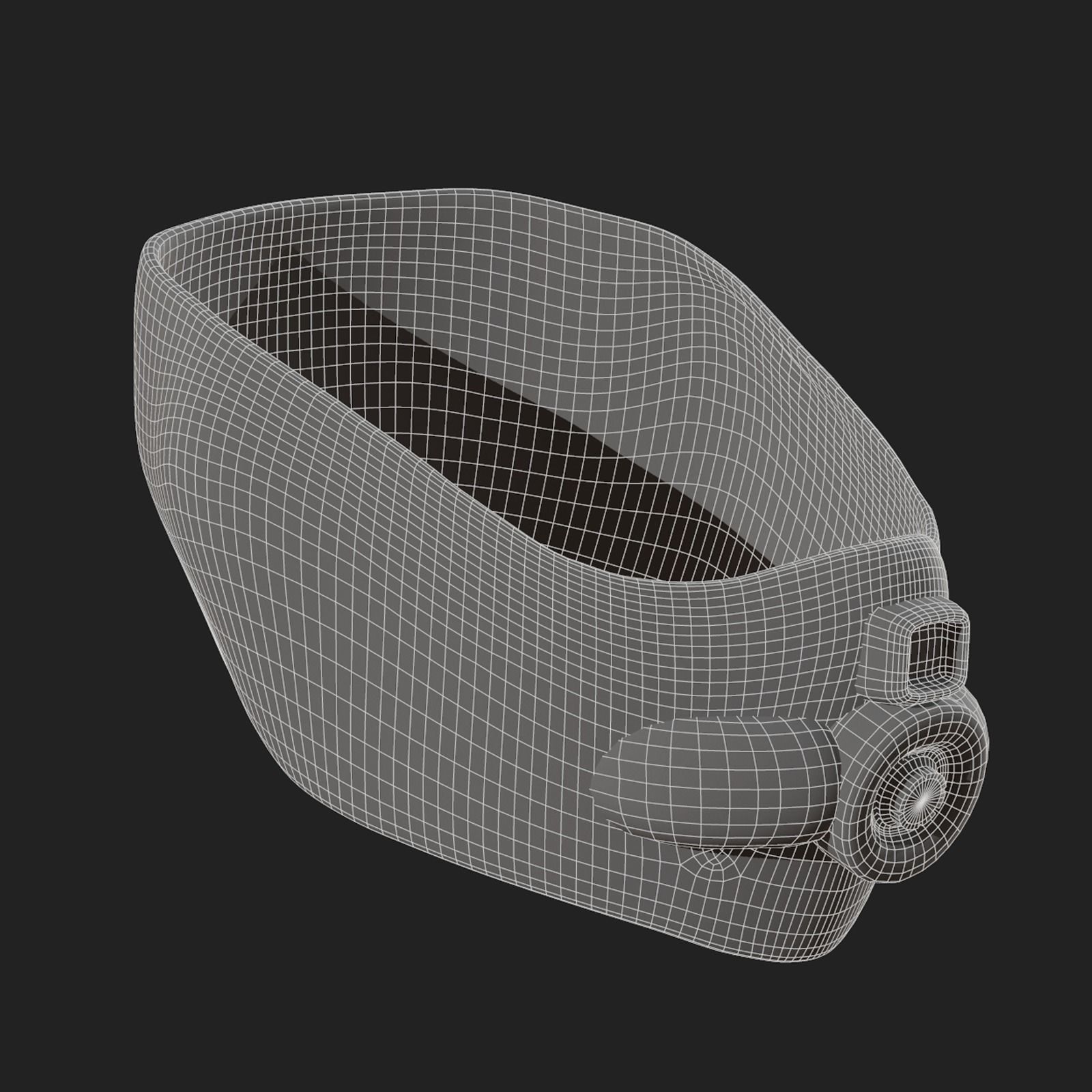 Helmet scifi military combat 3d Low-poly 3D model_9